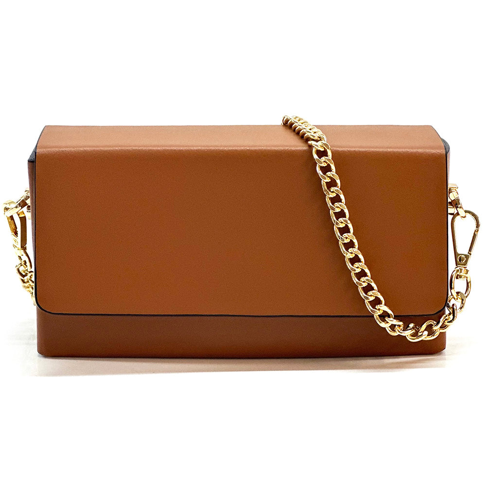 Evelysa Leather Mini Shoulder Bag - Made in Italy