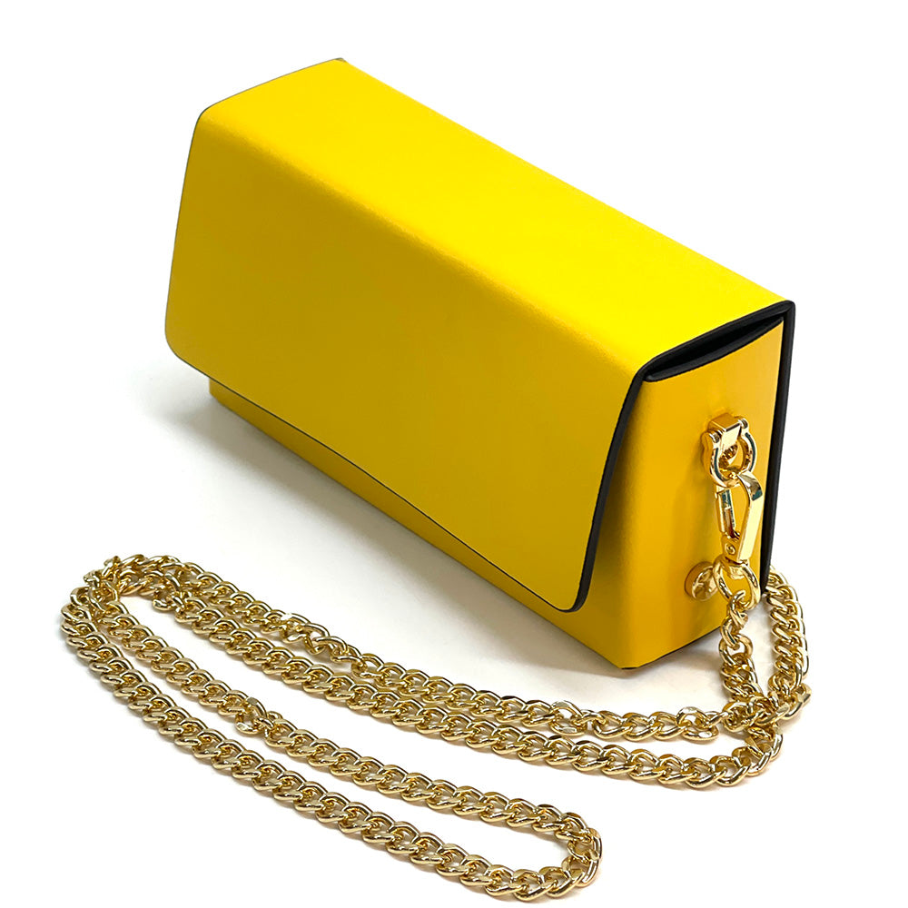 Evelysa Leather Mini Shoulder Bag - Made in Italy