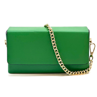 Evelysa Leather Mini Shoulder Bag - Made in Italy