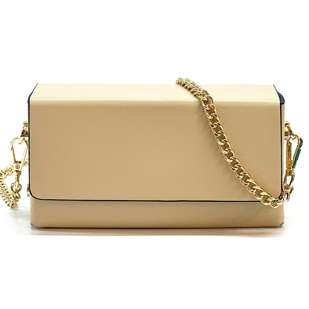 Evelysa Leather Mini Shoulder Bag - Made in Italy