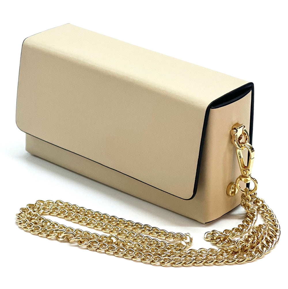 Evelysa Leather Mini Shoulder Bag - Made in Italy