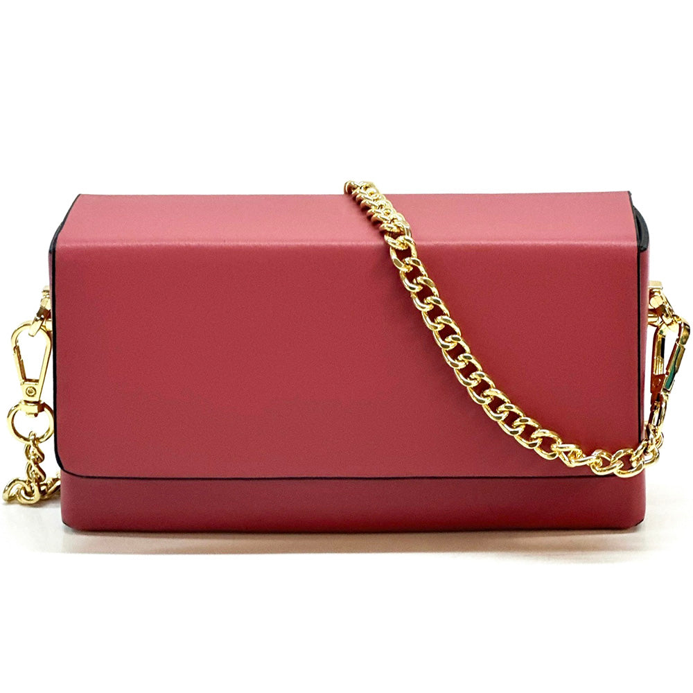 Evelysa Leather Mini Shoulder Bag - Made in Italy