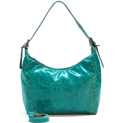 Riviera Leather Shoulder Bag - Made In Italy