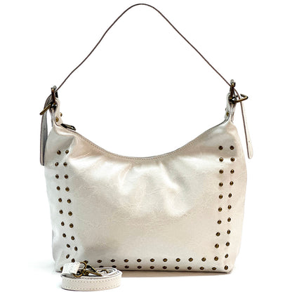 Riviera Leather Shoulder Bag - Made In Italy
