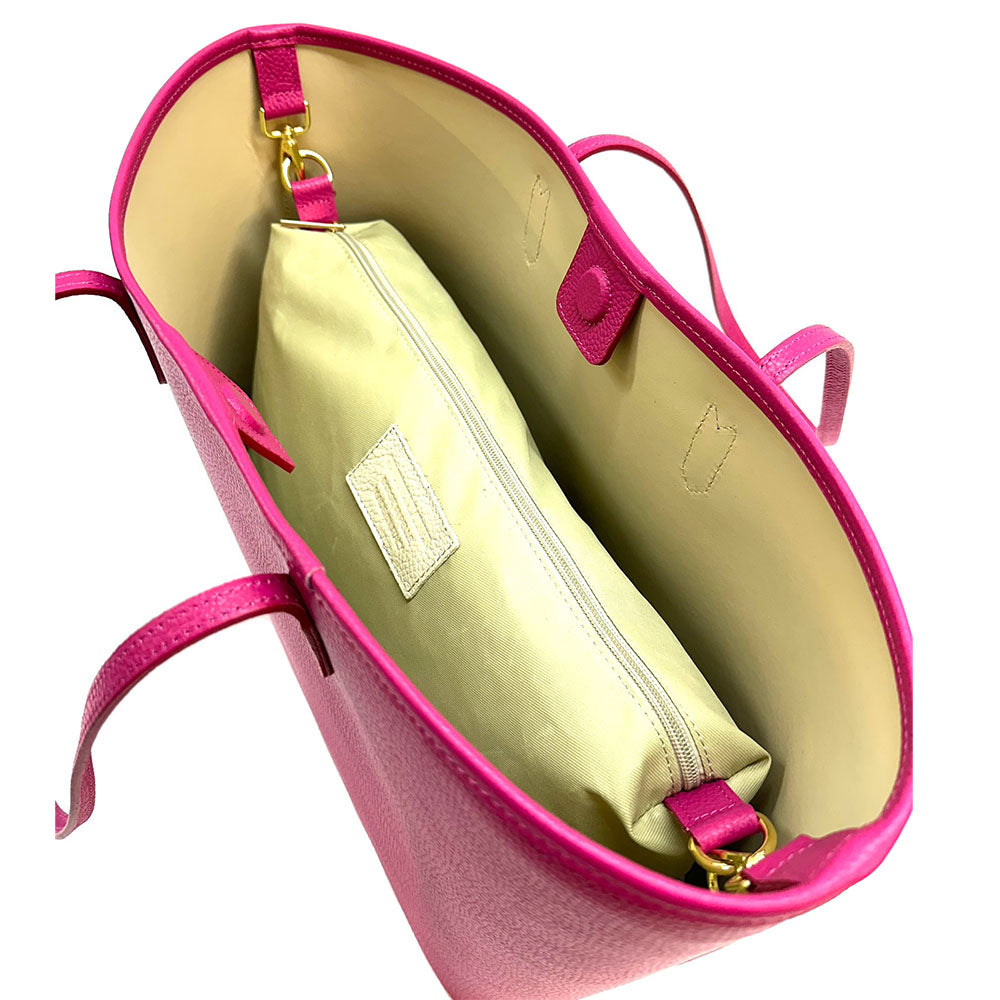 Penelope Tote Italian Leather Handbag - Made In Italy