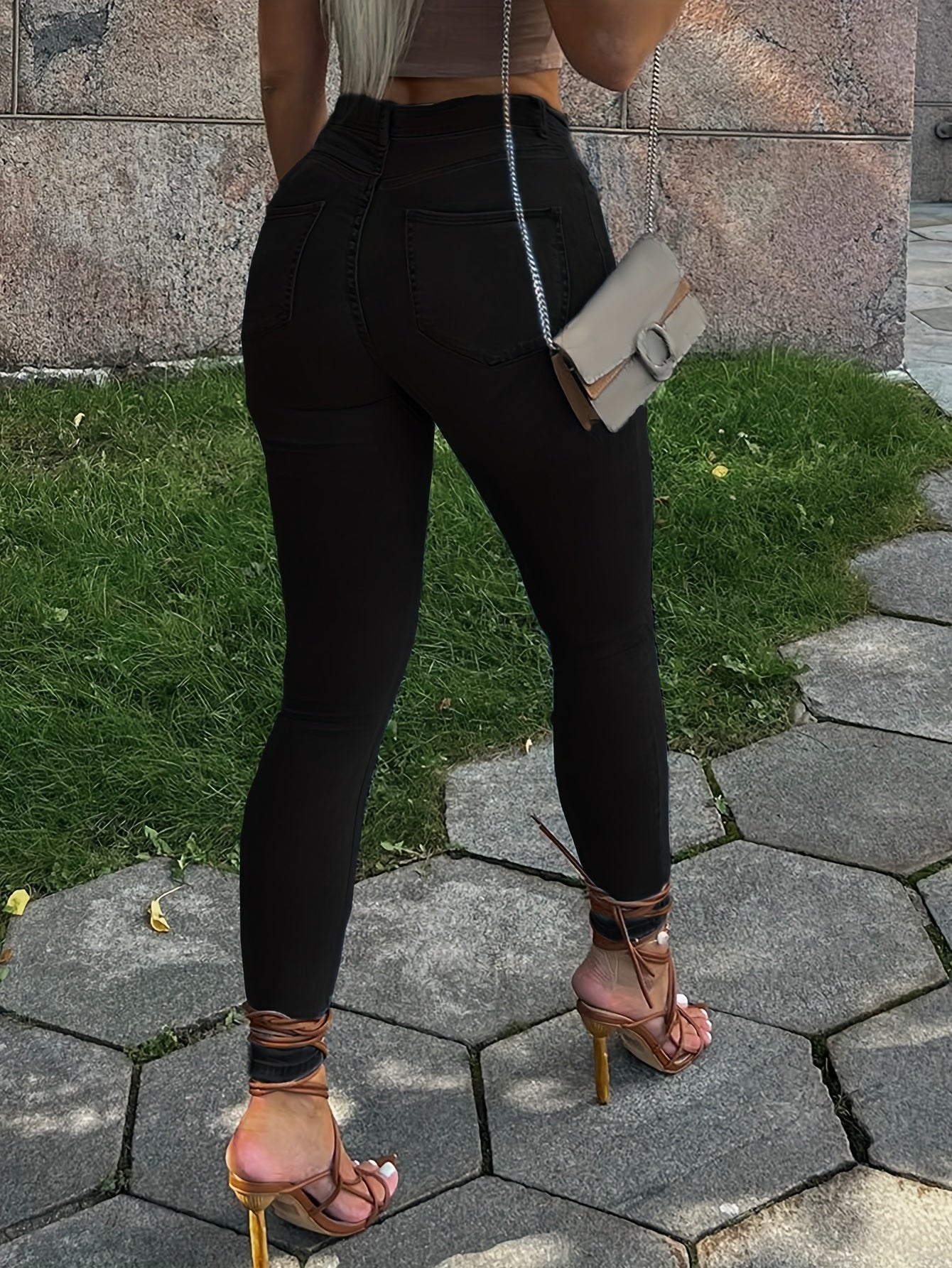 Women’s Butt‑Lifting Denim Pants – Tummy Control Skinny Jeans, Mid‑Waist Slim Fit for Night Out