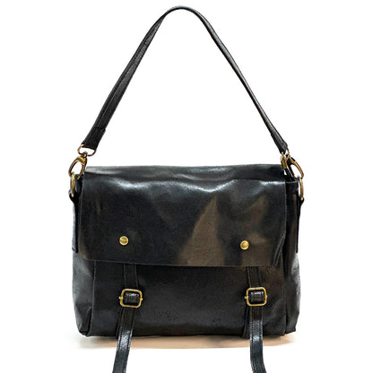 Violetta Italian Suede Messenger Bag - Made In Italy