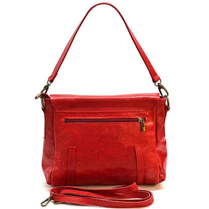 Violetta Italian Suede Messenger Bag - Made In Italy