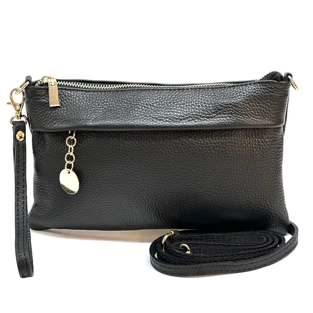 Fiorina Leather Clutch Bag - Made In Italy