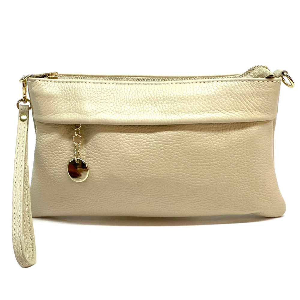 Fiorina Leather Clutch Bag - Made In Italy