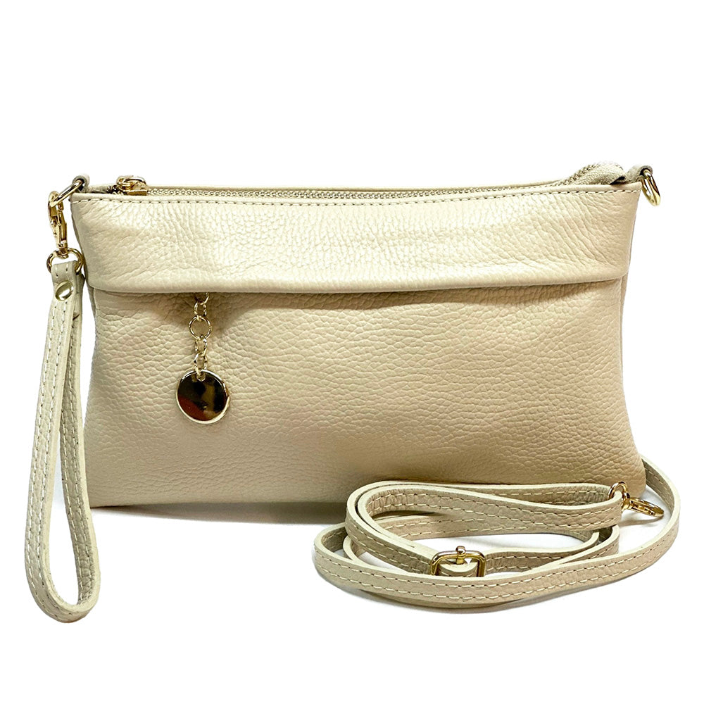Fiorina Leather Clutch Bag - Made In Italy