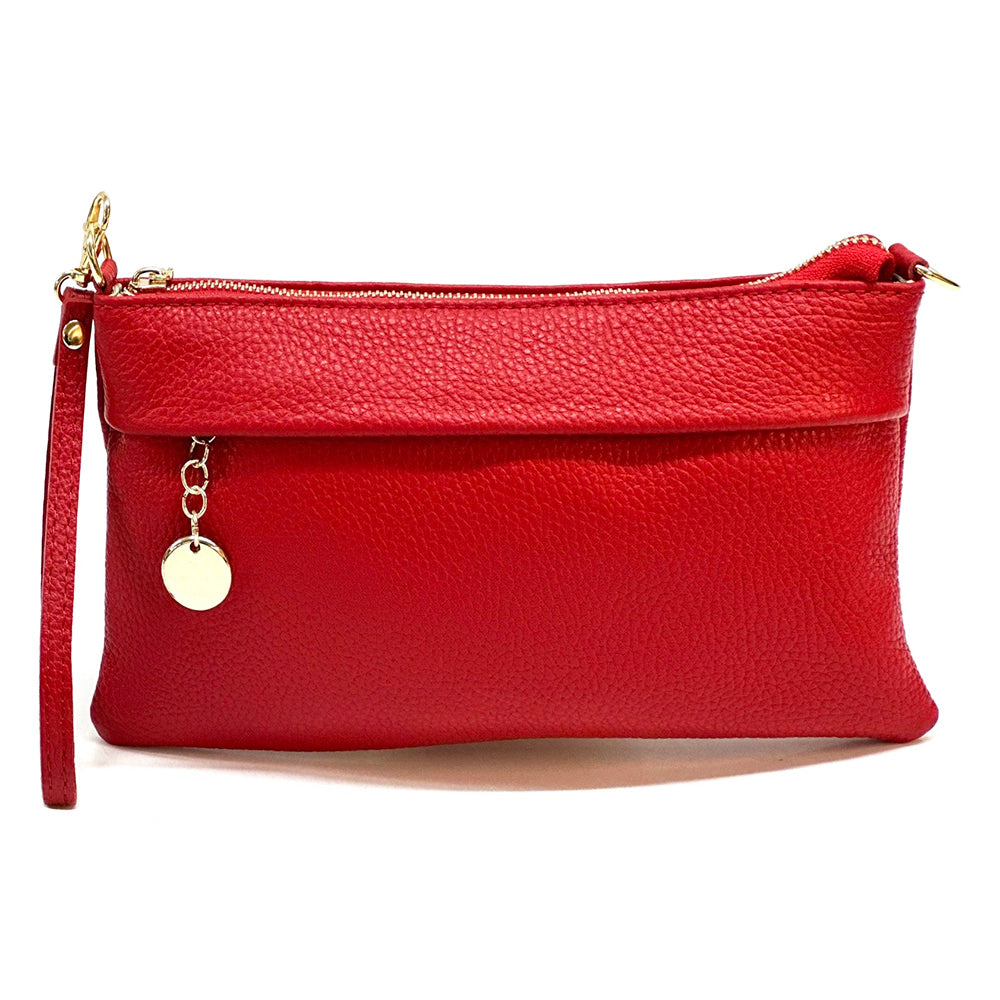 Fiorina Leather Clutch Bag - Made In Italy