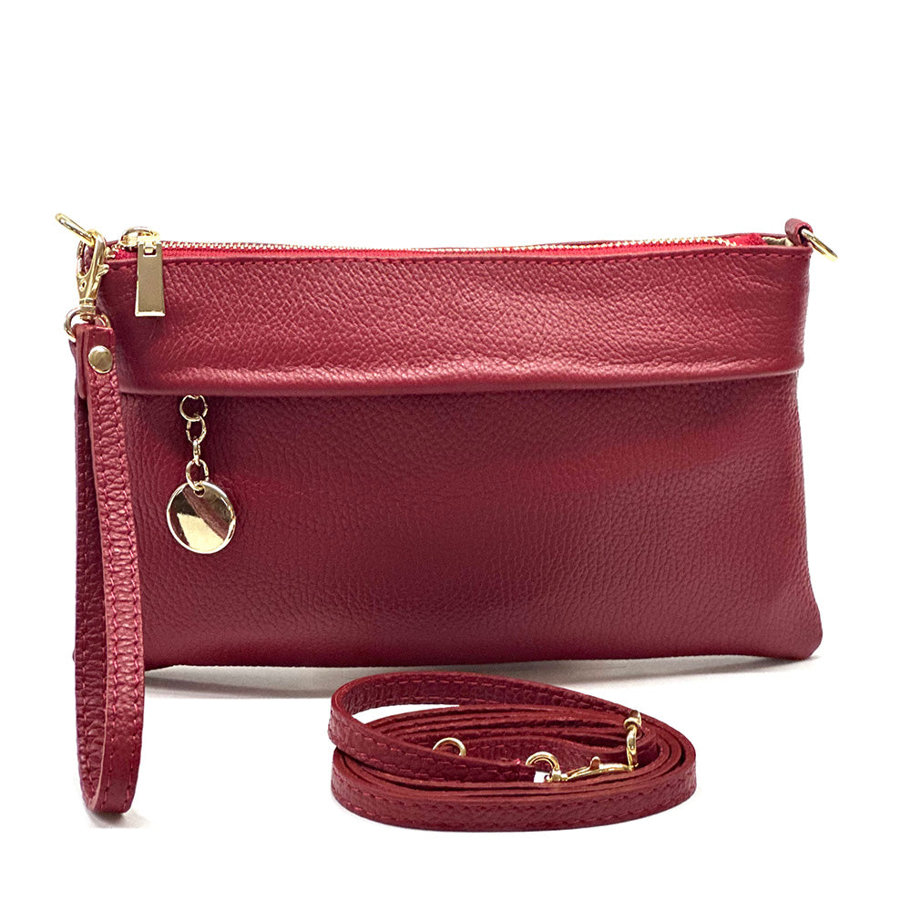 Fiorina Leather Clutch Bag - Made In Italy