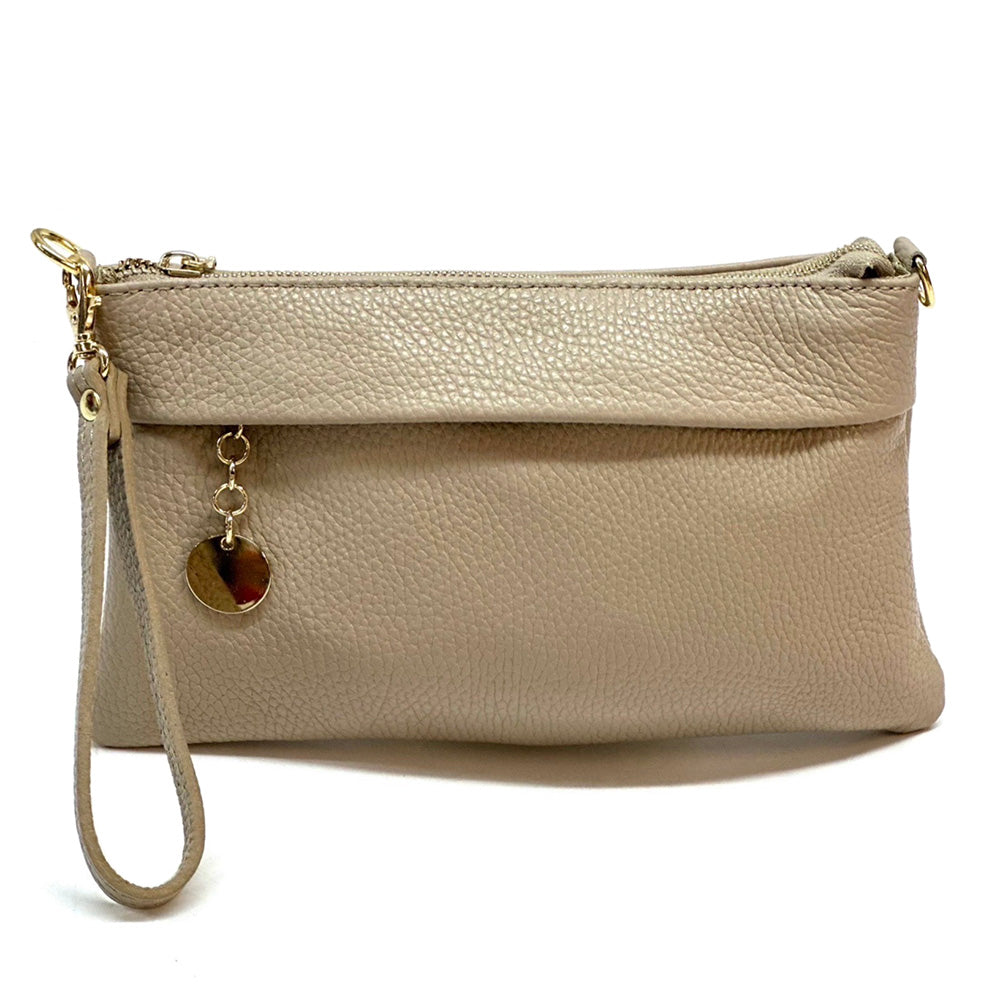 Fiorina Leather Clutch Bag - Made In Italy