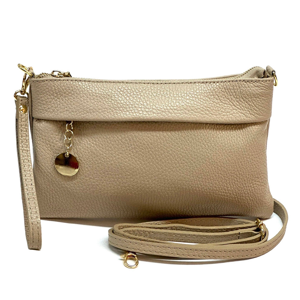 Fiorina Leather Clutch Bag - Made In Italy