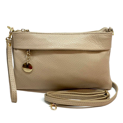 Fiorina Leather Clutch Bag - Made In Italy
