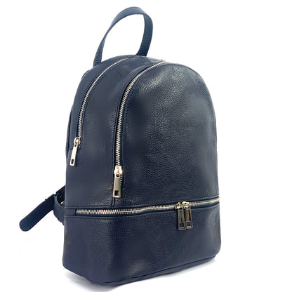 Lorella Leather Backpack - Made In Italy