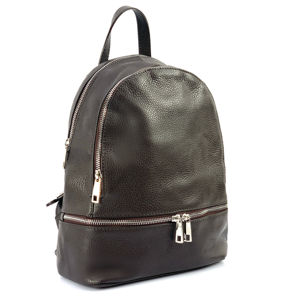 Lorella Leather Backpack - Made In Italy
