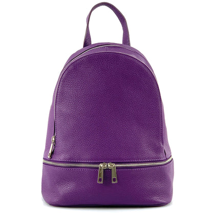 Lorella Leather Backpack - Made In Italy