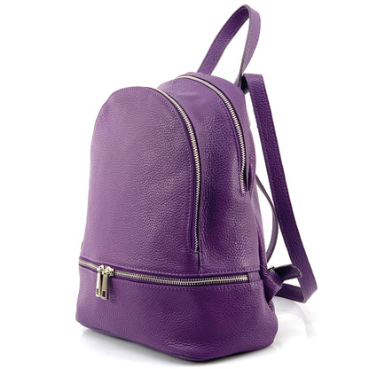 Lorella Leather Backpack - Made In Italy