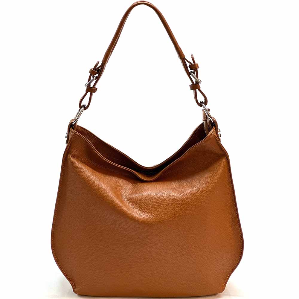 Amica Leather Shoulder Bag - Made In Italy