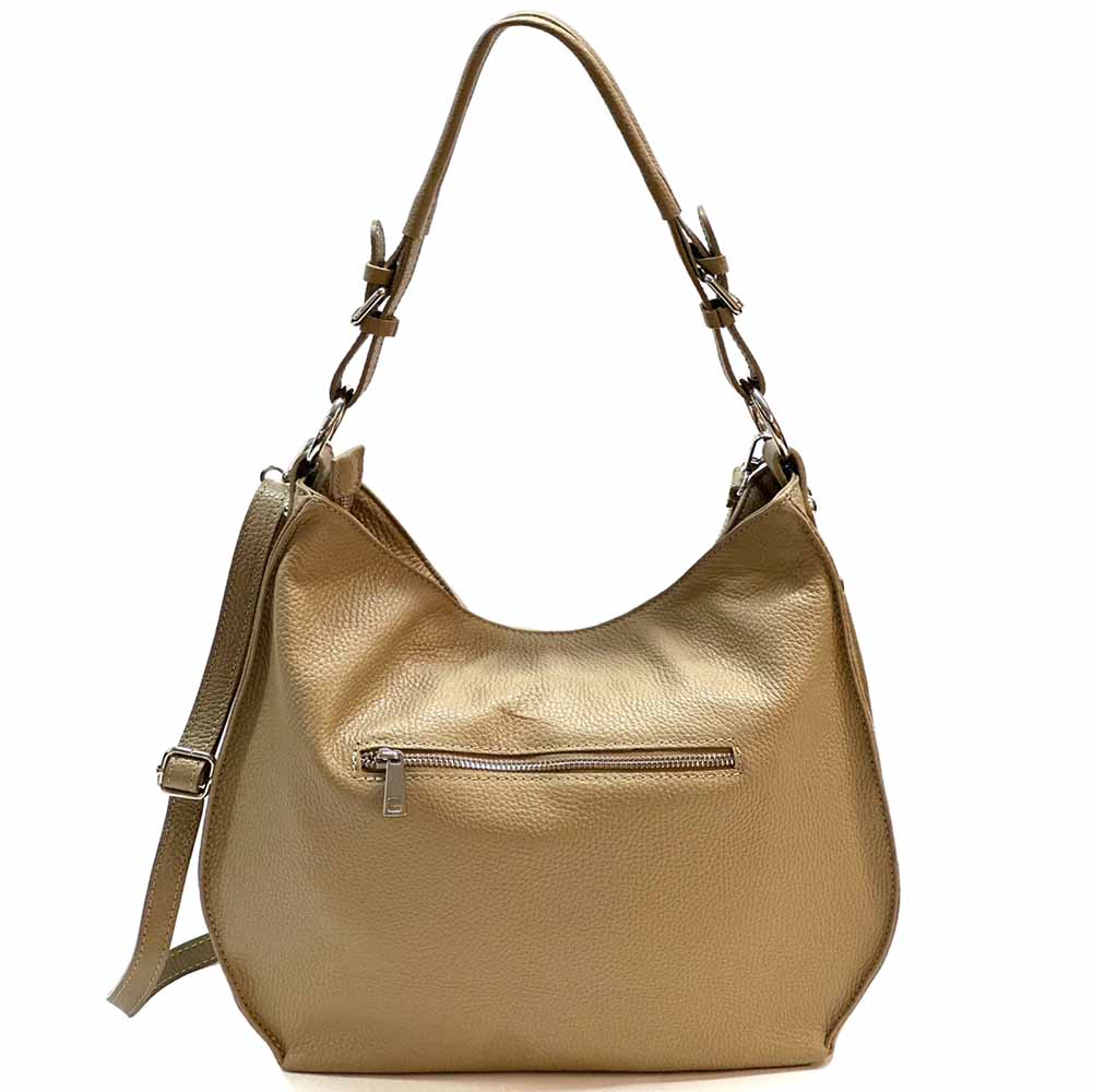 Amica Leather Shoulder Bag - Made In Italy