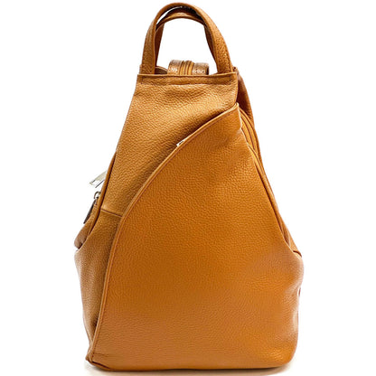 Dina Cow Leather Backpack Versatile and Stylish - Made In Italy