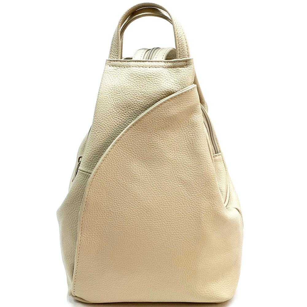 Dina Cow Leather Backpack Versatile and Stylish - Made In Italy