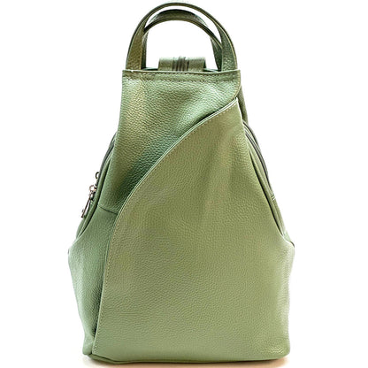 Dina Cow Leather Backpack Versatile and Stylish - Made In Italy