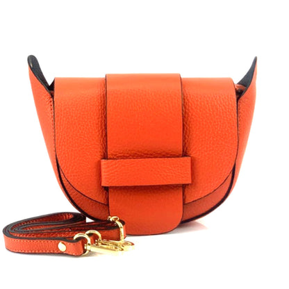 Liliana Italian Mini Leather Crossbody Bag - Made In Italy