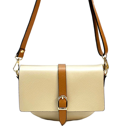 Vala Leather Crossbody Bag - Made In Italy