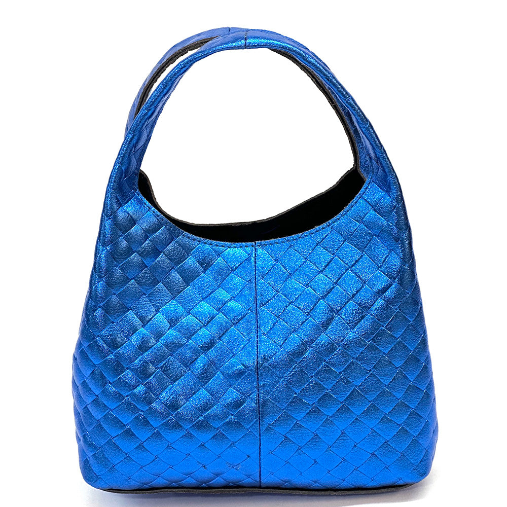 Regina Italian Handmade Quilted Leather Hobo Bag - Made In Italy