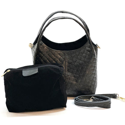 Regina Italian Handmade Quilted Leather Hobo Bag - Made In Italy