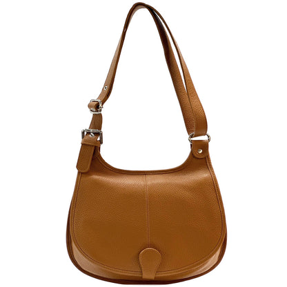Stella Leather Cross-body Bag - Made In Italy