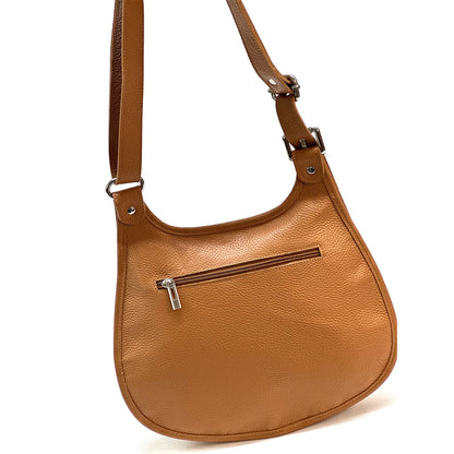 Stella Leather Cross-body Bag - Made In Italy