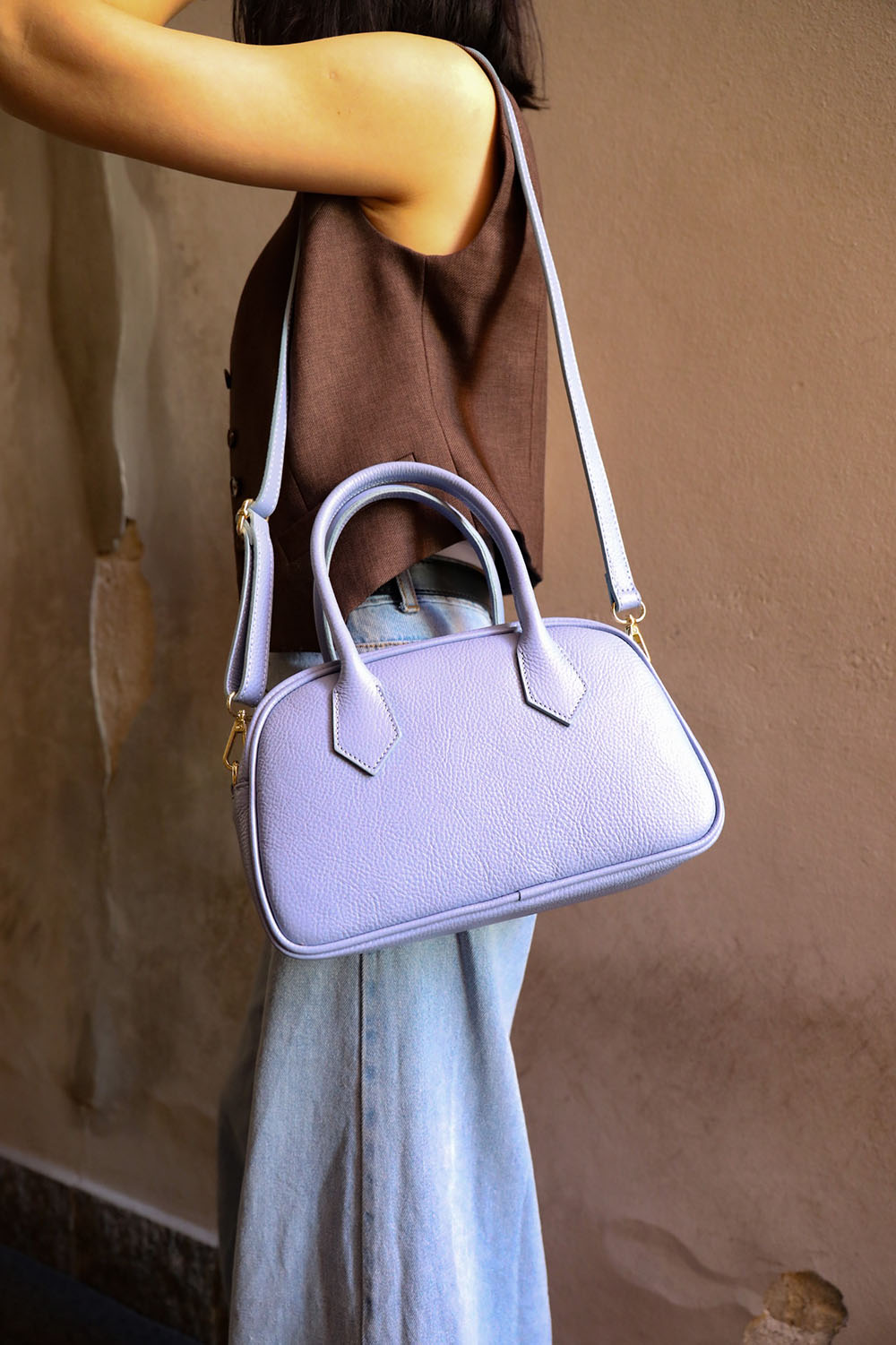 Bella Vita Leather Handbag - Made In Italy