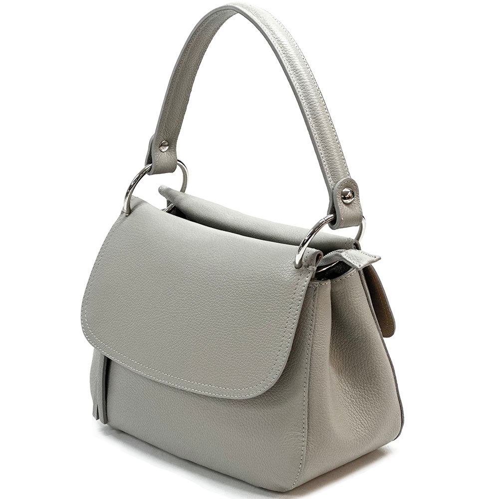 Mara leather handbag - Made In Italy