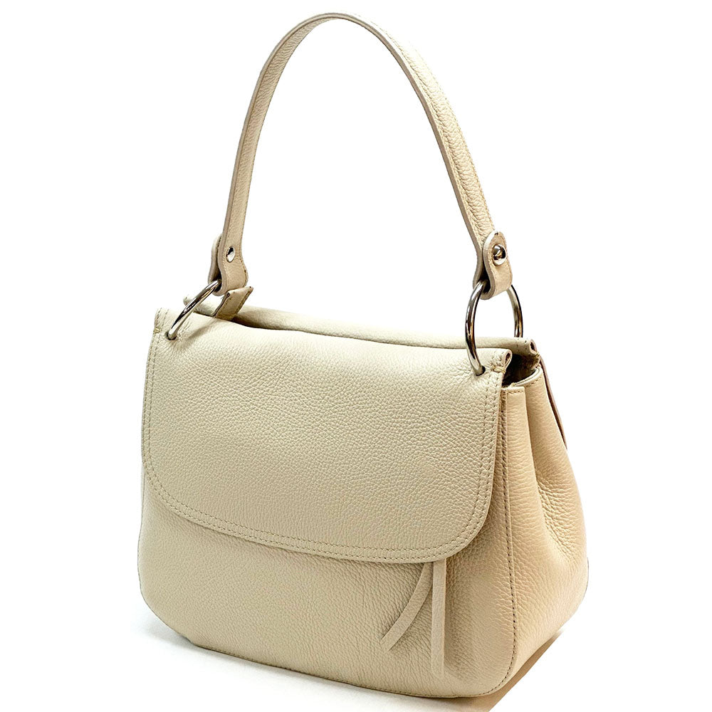 Mara leather handbag - Made In Italy