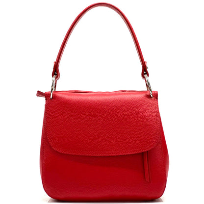 Mara leather handbag - Made In Italy