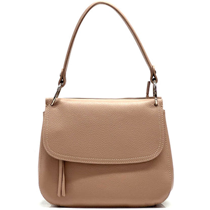 Mara leather handbag - Made In Italy