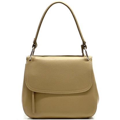 Mara leather handbag - Made In Italy
