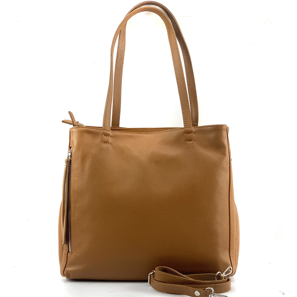 Ludovica Leather Shoulder Bag - Made In Italy