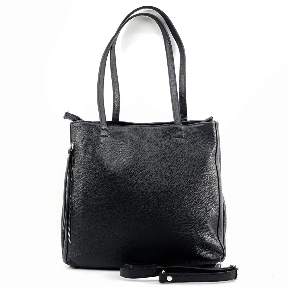 Ludovica Leather Shoulder Bag - Made In Italy
