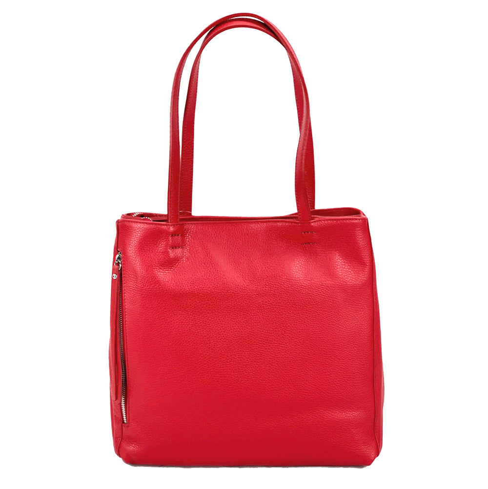 Ludovica Leather Shoulder Bag - Made In Italy