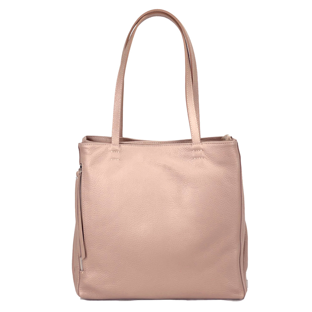 Ludovica Leather Shoulder Bag - Made In Italy