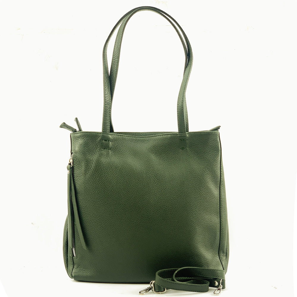 Ludovica Leather Shoulder Bag - Made In Italy
