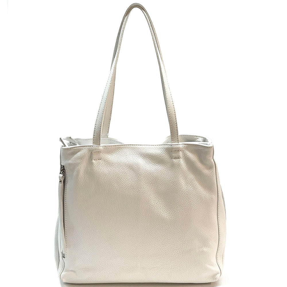 Ludovica Leather Shoulder Bag - Made In Italy