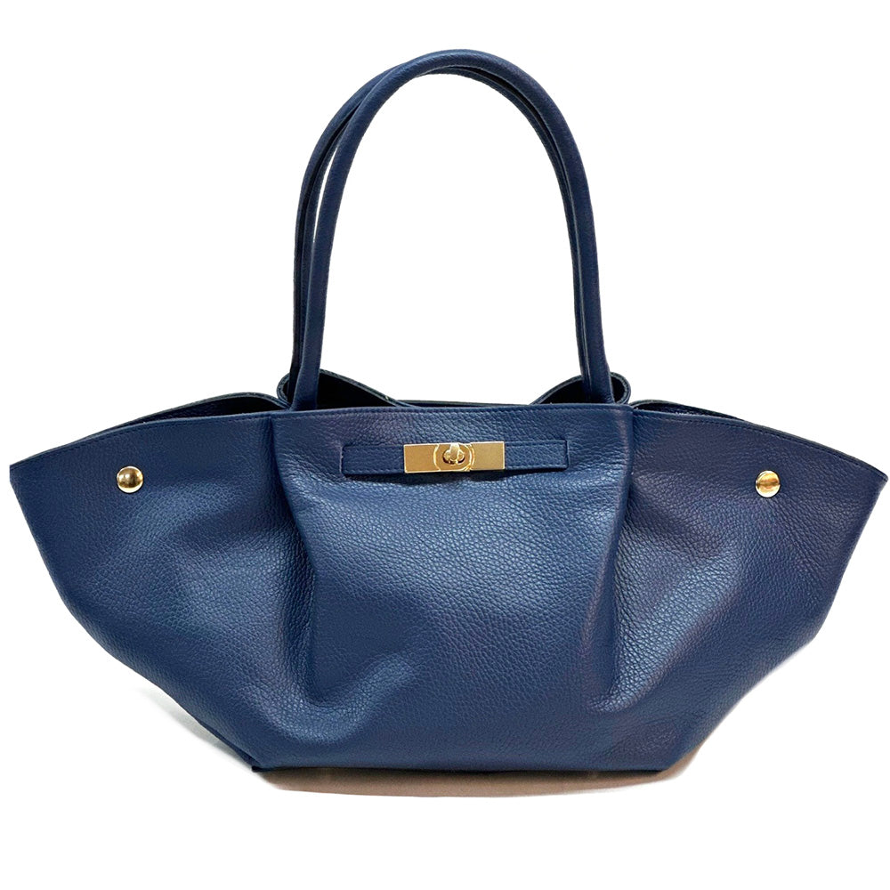 Vivara Italian Leather Tote Bag - Made In Italy