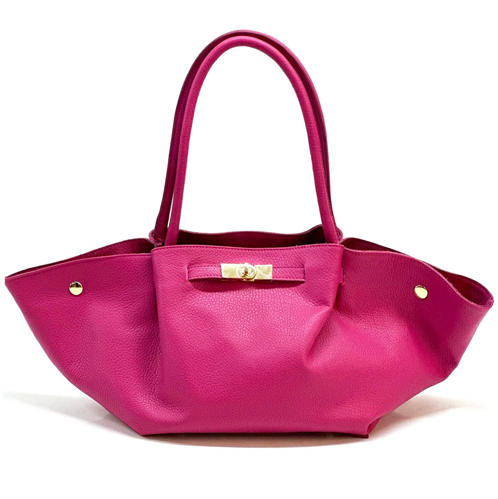 Vivara Italian Leather Tote Bag - Made In Italy