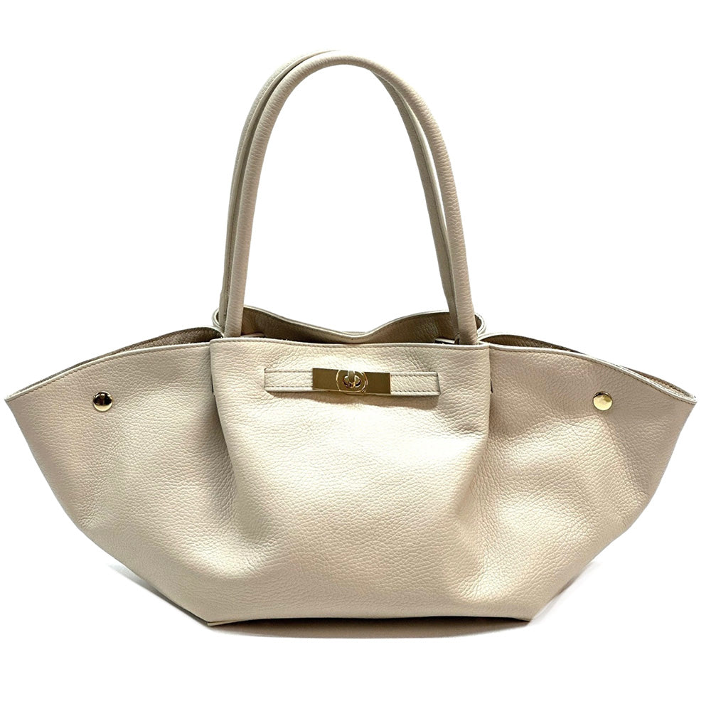 Vivara Italian Leather Tote Bag - Made In Italy